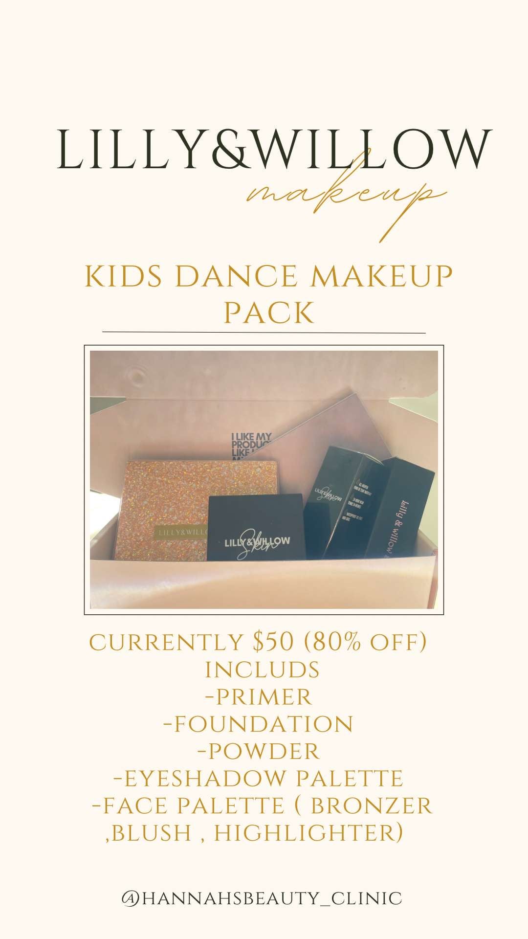 Kids makeup dance pack